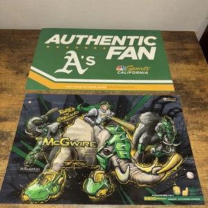 Oakland A's 2019 Mark McGwire Authentic Fan Friday Cheer Card Poster SGA #13 - Picture 1 of 1