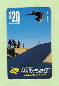 #D18. USED $20 PHONECARD - SKATEBOARD THEME - Picture 1 of 1