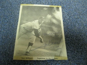 Stan Williams Autographed Newspaper photo PSA Pre Certified  - Picture 1 of 2