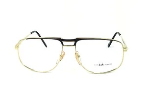 Gafas grandes doradas Club LA 7001 retro modificadas aviador bisagra de resorte Francia - Imagen 1 de 4