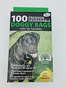 100 HUNDEKOTBEUTEL sehr starker Hundekot mit Bindegriff 26 cm/34 cm - Bild 1 von 2