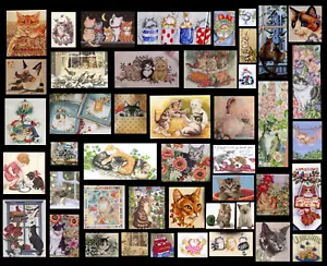 OLTRE 500 SCHEMI PUNTO CROCE CANI e GATTI CAGNOLINI PUPPY CAT DOG DMC PATTERN - Foto 1 di 12