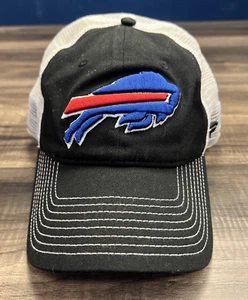 Cappello a rete Buffalo Bills Trucker uomo nero snapback taglia adulto NFL berretto calcio - Foto 1 di 5