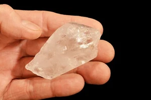 KLARER QUARZKRISTALL Spitze 3" 3 Oz A-Klasse Rohgestein Mineral Krone Chakra Heilung - Bild 1 von 1