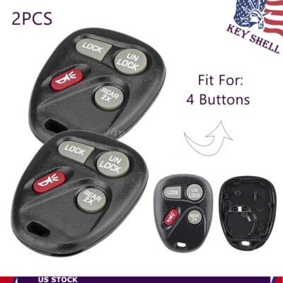 2 For 1996 1997 1998 1999 2000 2001 2002 Chevrolet Camaro Remote Shell Case Key - Image 1 of 4