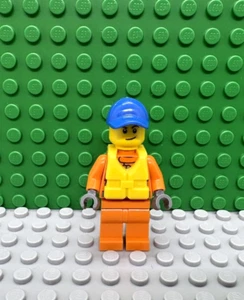 Lego mini figure Coast Guard city town NEW - Picture 1 of 1