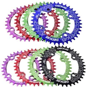 104BCD Round Narrow Wide Chainring 104BCD 32T 34T 36T 38T MTB Bicycle Crankset - Picture 1 of 29