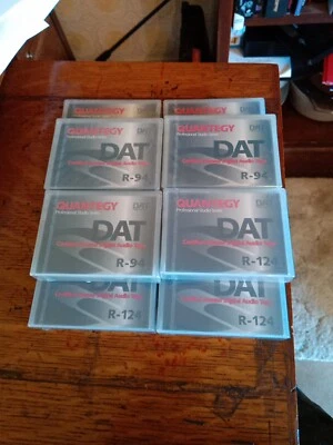 Lot of 10 Quantegy  DAT Tapes,  5-R124 minute, 5-R94 minute  NEW Factory Sealed - Image 1 of 3