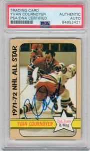 1972-73 Topps #131 Yvan Cournoyer All Star signed Canadiens PSA/DNA auto - Picture 1 of 1