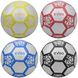 Kids Football MCD SPORTS EVOO Ball, PU Racine TPU Quality, 4 Colours - Picture 1 of 29