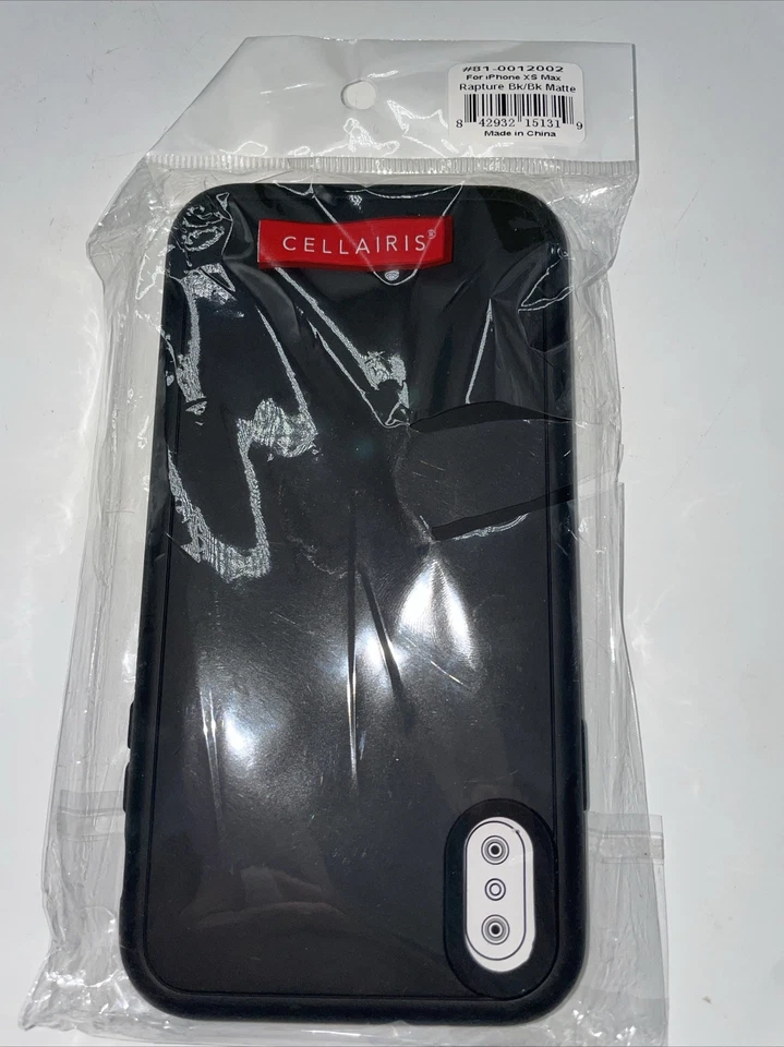Funda cellairis iPhone XS Max Rapture negra mate Foto 1 de 3