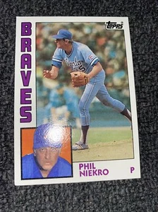 1984 Topps #650 Phil Niekro Atlanta Braves HOF A3 - Picture 1 of 2