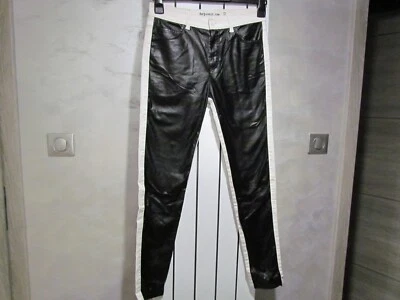 Vaqueros Alexander McQueen híbridos blancos y negros para mujer talla 27 Foto 1 de 4