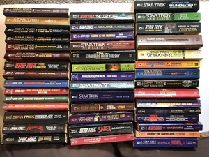 Assorted Lot Of 43-Star Trek Softcover Books Of Different Series “Preowned” - Picture 1 of 1