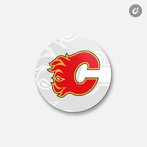 Calgary Flames NHL | 4'' X 4'' Round Decorative Magnet - Picture 1 of 2