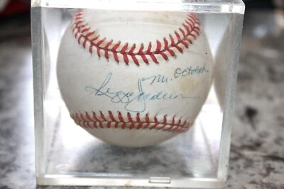 Reggie Jackson Mr October Signed Baseball In a Display Case - Image 1 of 4