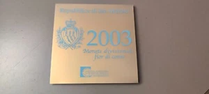 SAN MARINO 2003 SERIE DIVISIONALE UFFICIALE FDC 5 EURO ARGENTO - Foto 1 di 2