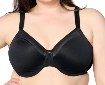 Breezies~Mesh Illusions Minimizer Underwire Bra~48C~A632109~No Padding  10151 - Image 1 of 2