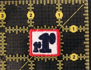 Patch Iron On rR Patch Black Red White Sew On Embroidered “rR” - Picture 1 of 8