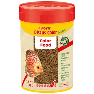 sera Discus Color Nature 100 ml farbverbessernde Fischfutter Granulat Astaxanthin - Bild 1 von 2