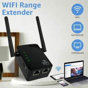 WLAN Repeater Router Range Wifi Signal Verstärker Access Point Booster 300Mbps - Afbeelding 1 van 11
