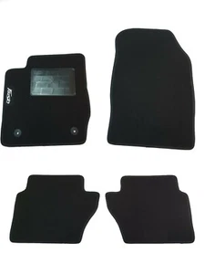 TAPPETI AUTO IN MOQUETTE SU MISURA CON LOGO 2 FIX PER FIESTA RESTYLING 2013 2017 - Picture 1 of 1