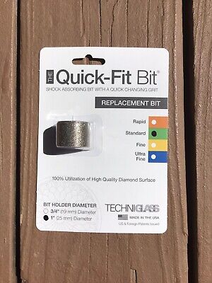 1  Standard Quick Fit Bit Stained Glass Grinder By Techniglass Replacement • 15.65$