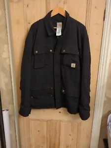 Carhartt Multi Pocket Coat- Size L- Big Fit- Amazing Condition- Black - Picture 1 of 10
