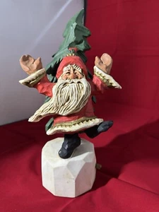 Christmas Music Box Santa by the DAVID FRYKMAN Collection Plays OH THE JOY - Picture 1 of 14