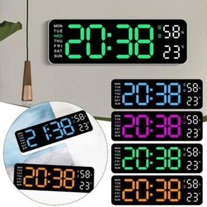 With Calendar Date Temperature LED Large Display USB Clock` Alarm Digital Z5D3 - Picture 1 of 22