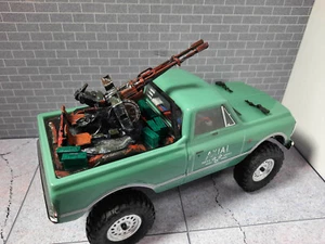 Kit prop tema letto antincendio modello per cingolato SCX24 C-10 RC - Foto 1 di 8