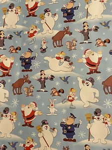 Frosty der Schneemann Weihnachten Karen Geschenk Verpackungspapier 2 Yard GEFALTET Decoupage - Bild 1 von 1