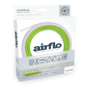 Airflo Superflo Ridge 2.0 Power Taper Chartreuse White Floating Fly Fishing Line - Picture 1 of 6