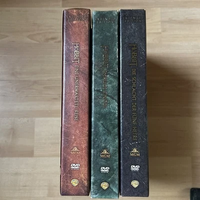 Der Hobbit - Trilogie - Extended Edition - 3 Boxen (15 DVD`s) - NEU - Bild 1 von 2