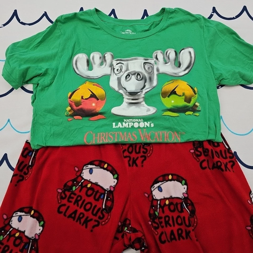 Juego de pijama de vacaciones de Navidad National Lampoon para adultos talla L Foto 1 de 4