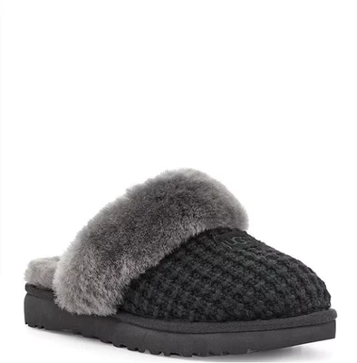 BEST SELLING WOMEN'S UGG UGG Cozy Knit Slippers, Black - Image 1 of 4