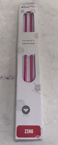 Agujas de tejer KnitPro Zing de una sola punta 12" (30 cm) | 5,00 mm Zing - Imagen 1 de 9