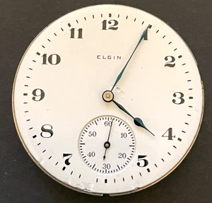 Antike 1917 Elgin Grade 313 Taschenuhr Uhrwerk läuft tickt 16er 15j USA - Bild 1 von 4