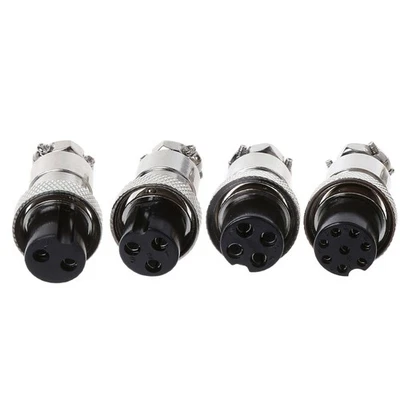 GX16 3/4/8 Pin Female Circular Butting Aviation Socket Plug Wire Panel Connector - Image 1 of 4