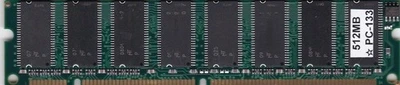 512MB 1x512MB PC133 Micron Chips SDR Memory Stick 64Mx64 PC-133 SDRAM DUAL RANK - Image 1 of 2