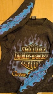 Harley-Davidson Camiseta Especial Cromo Dulce Térmico Años 80 90 Manga Larga - Imagen 1 de 4