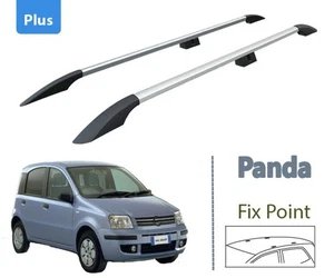 Barras de techo, cajas de techo o barras de techo plateadas para Fiat Panda 169 2003-2012 - Imagen 1 de 8