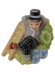 GOEBEL Figurina Decorativa Bambino con Coccinella Porcellana - Foto 1 di 2