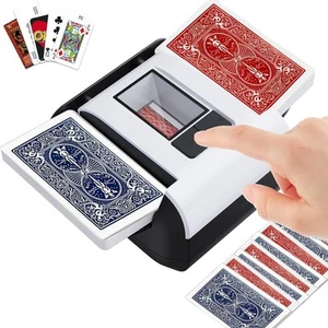 Card Shuffler Machine - Dual Modes (Auto/Manual), Ultra-Quiet 1-2 Deck Automa... - Picture 1 of 6