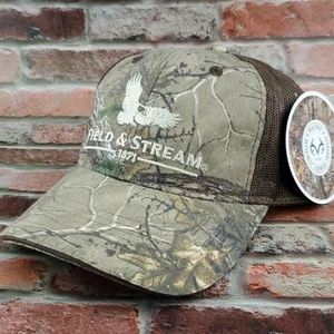 Field & Strem Realtree Camo Mens Strapback Mesh Back Hat - Picture 1 of 14