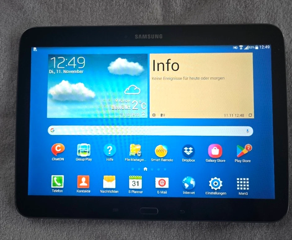 Samsung Galaxy Tab 3 GT-P5200 16GB, mit SIM frei, 10.1" - Schwarz - Bild 1 von 1