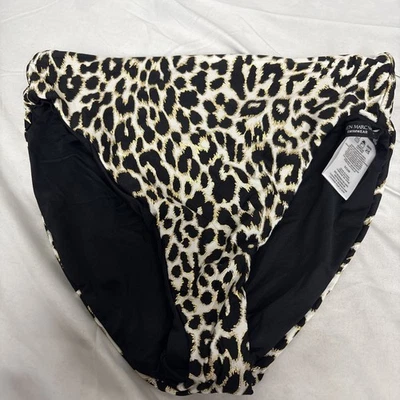 Carmen Marc Valvo Reversible Bikini Bottom Women's Animal Print Small - Image 1 of 4