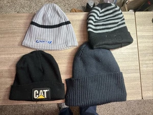 4 sombreros de puño de invierno con licencia CYRK Caterpillar CAT gorra negra, sombrero de puño forrado cálido - Imagen 1 de 8
