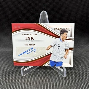 2023-24 Panini Immaculate Collection Ink Gio Reyna AUTO #'ed 23/99 - USA🇺🇸🔥 - Picture 1 of 2