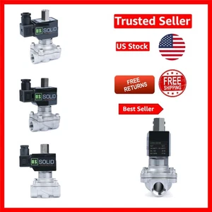 Vielseitiges 1/2'' Viton-gedichtetes Magnetventil - 12V DC, ideal für den industriellen Einsatz - Bild 1 von 10